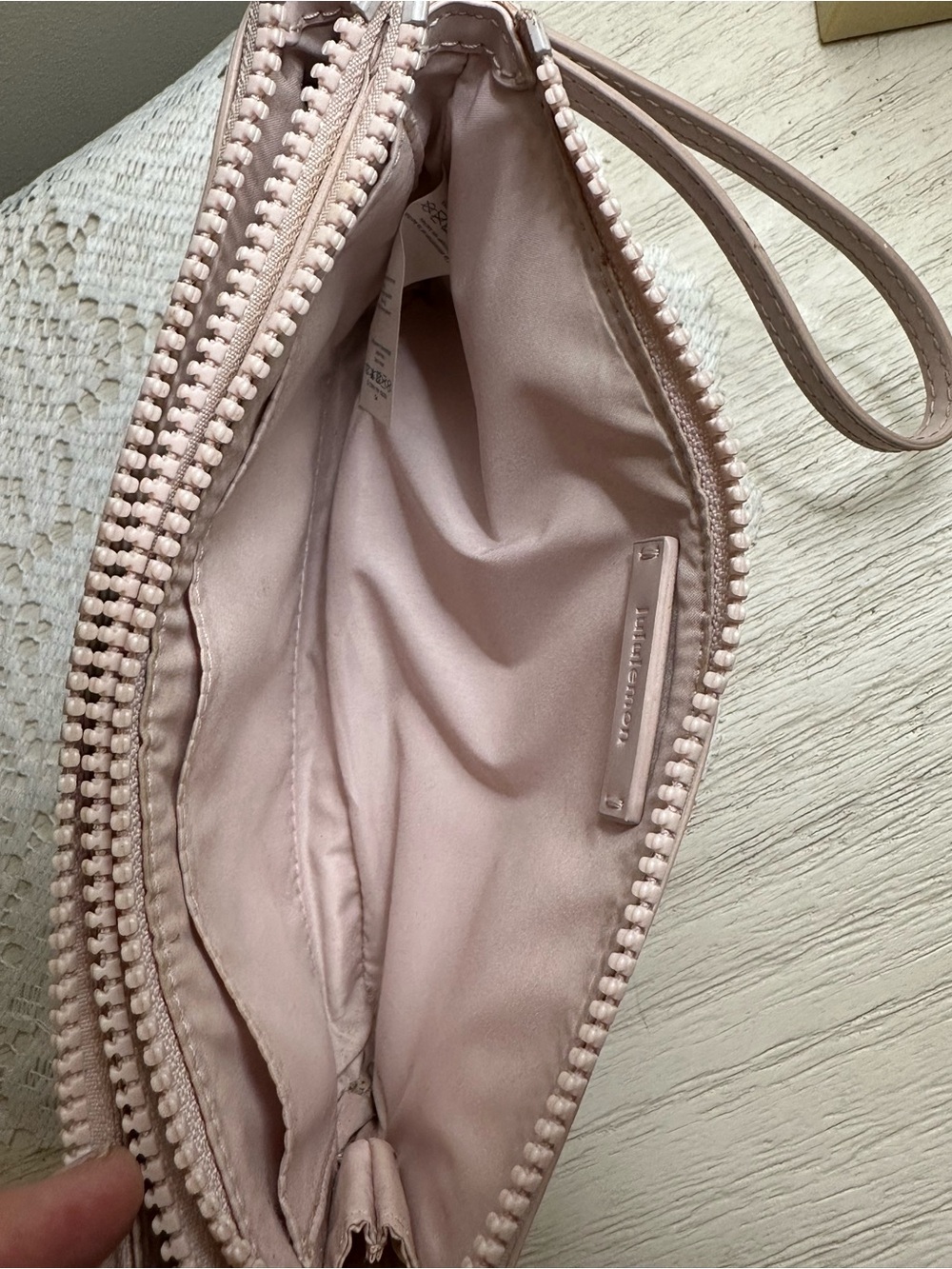 Lululemon Blush Pink Double Zip Wristlet Wallet - Picture 8 of 11